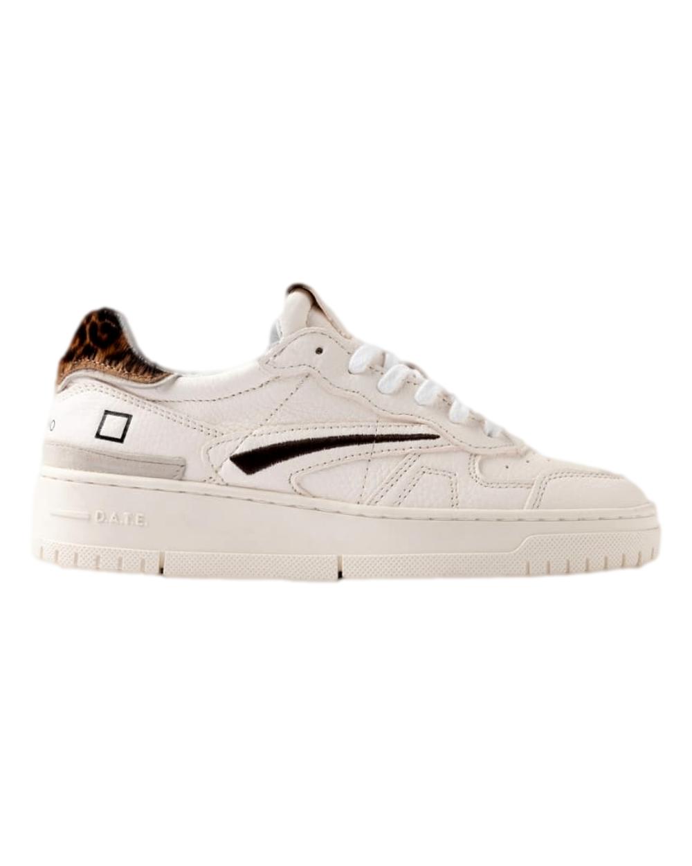 D.A.T.E. TORNEO PURE POP WHITE-LEOPARD x301783/MIM-1