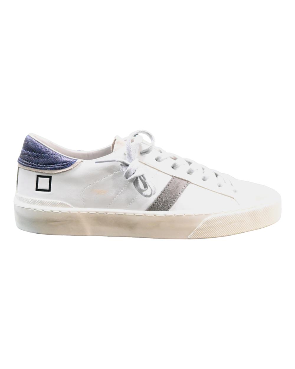 D.A.T.E. HILL LOW SCRATCH WHITE BLUE x303757/MIM-1